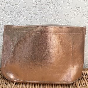 Anthropologie leather clutch